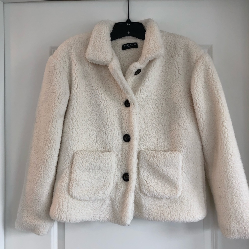 Few Moda Ivory Teddy Jacket - Picture 7 of 7